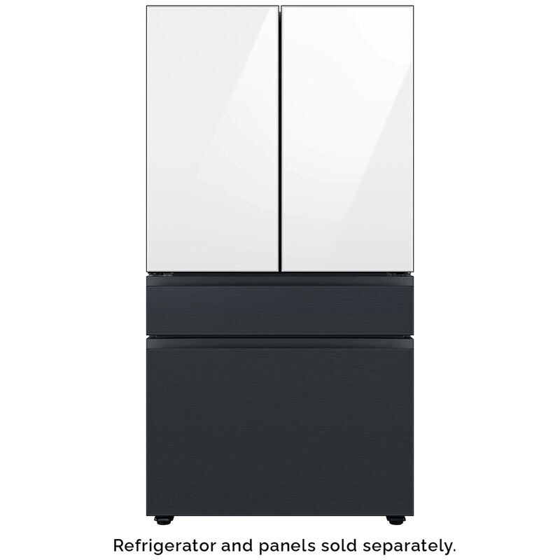 Samsung BESPOKE 4-Door French Door Middle Panel for Refrigerators - Matte Black Steel, , hires