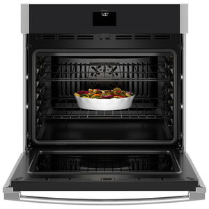 GE 30 in. 5.0 cu. ft. Electric Smart Wall Oven with True European Convection & Self Clean - Stainless Steel, Stainless Steel, hires