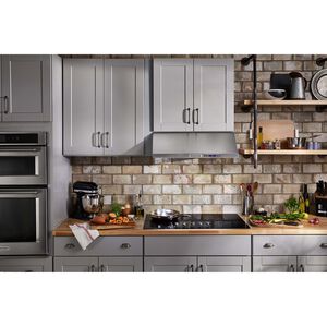 KitchenAid 36 in. 5-Burner Electric Cooktop with Simmer Burner & Power Burner - Black, , hires