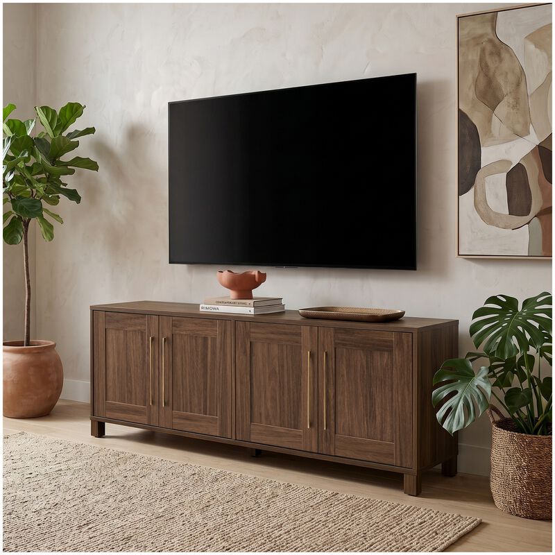 Preston & Cole Daphne 68" Wide TV Stand for TVs up to 75" - Walnut, , hires