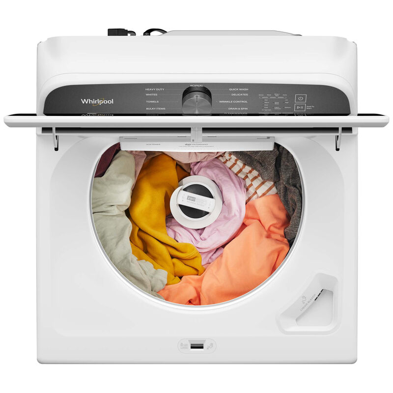 Whirlpool 27 in. 5.3 cu. ft. Top Load Washer with 2-in-1 Removable Agitator - White, White, hires