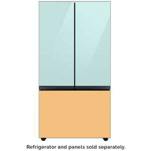 Samsung BESPOKE 3-Door French Door Bottom Panel for Refrigerators - Sunrise Yellow Glass, , hires