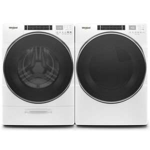 Whirlpool 27 in. 7.4 cu. ft. Stackable Gas Dryer with Sensor Dry, Sanitize & Steam Cycle - White, , hires