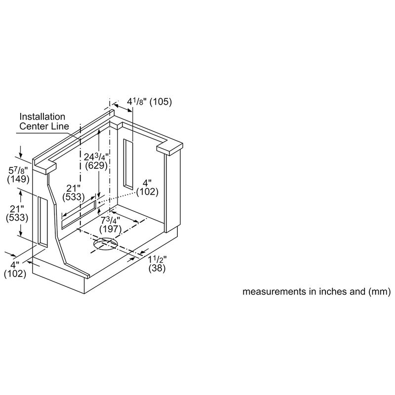 Bosch 800 Series 30" Convertible Downdraft with 600 CFM, 3 Fan Speeds