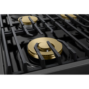 Dacor Transitional 36 in. 6-Burner Smart Natural Gas Rangetop with Simmer Burner & Power Burner - Graphite Stainless, , hires