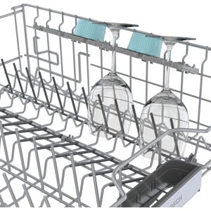 Bosch 800 Series 24 in. Top Control Smart Dishwasher with 42 dBa Sound Level, 3rd-Rack & CrystalDry - White, White, hires