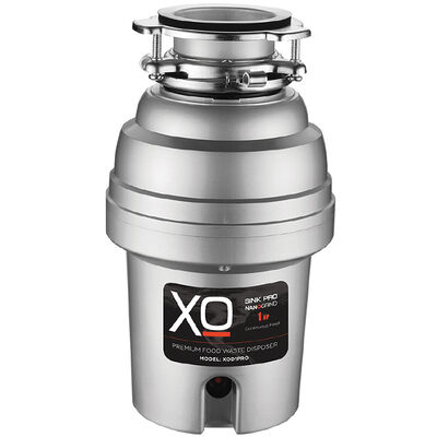XO 1 HP Continuous Feed Waste Disposer with 2500 RPM, Anti-Jam & Noise Reducing Insulation - Stainless Steel | XOD1PRO