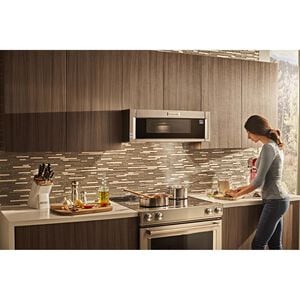 KitchenAid 30 in. 6.4 cu. ft. True European Convection Slide-In Electric Range with Radiant Burners - Stainless Steel, Stainless Steel, hires