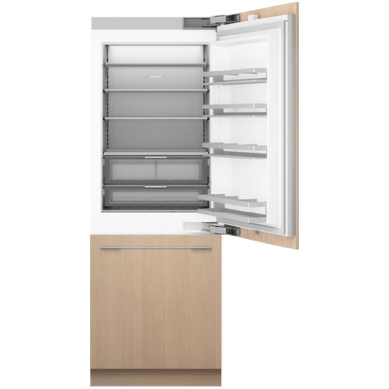 Fisher & Paykel Series 11 30 in. 15.9 cu. ft. Built-In Smart Counter Depth Bottom Freezer Refrigerator with Zero Clearance Hinge & Internal Water Dispenser - Custom Panel Ready, , hires