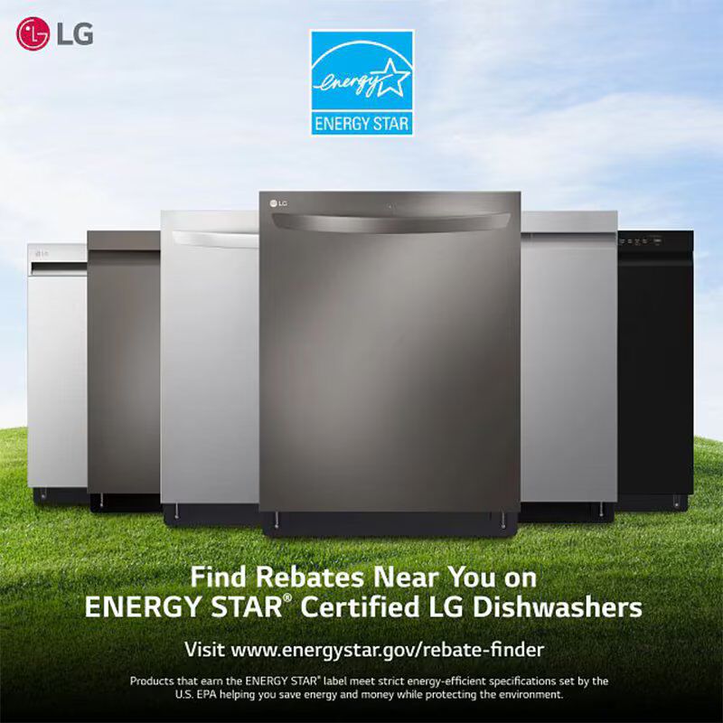 LG 24 in. Front Control Dishwasher with 50 dBa Sound Level, Dynamic Dry & Pocket - Stainless Steel, , hires