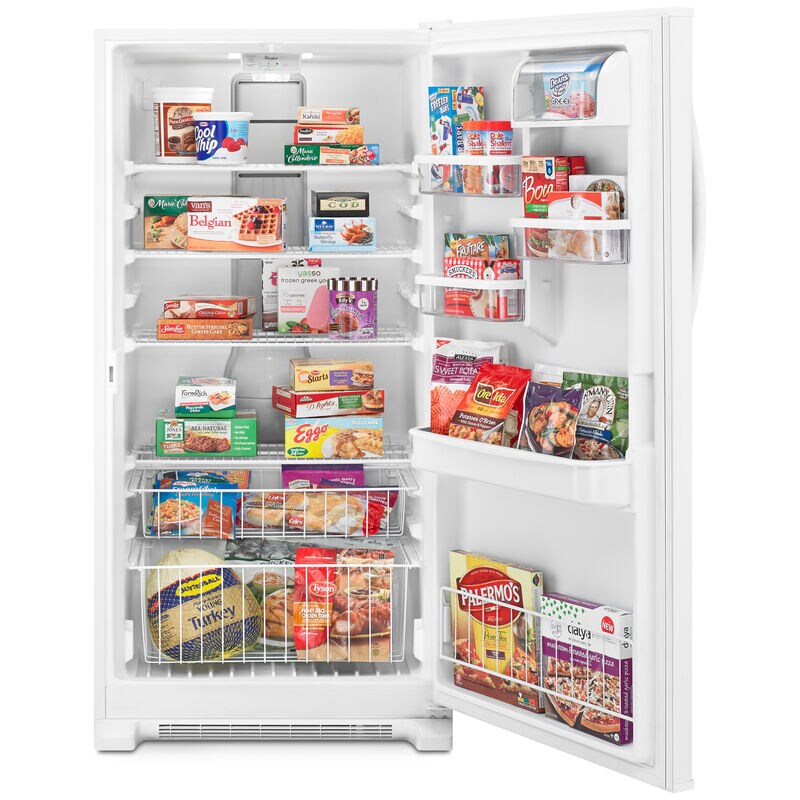 Whirlpool 33 in. 20.0 cu. ft. Upright Freezer with Adjustable Shelves - White, , hires