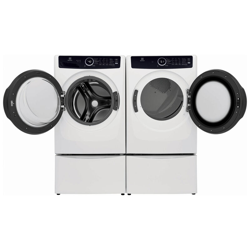 Electrolux 400 Series 27 in. 8.0 cu. ft. Stackable Electric Dryer with 7 Dry Programs, 6 Dry Options, Sanitize Cycle & Wrinkle Care - White, White, hires