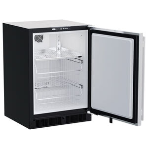 Marvel 24" 4.7 Cu. Ft. Built-In Upright Compact Freezer with Adjustable Shelves & Digital Control - Stainless Steel, , hires