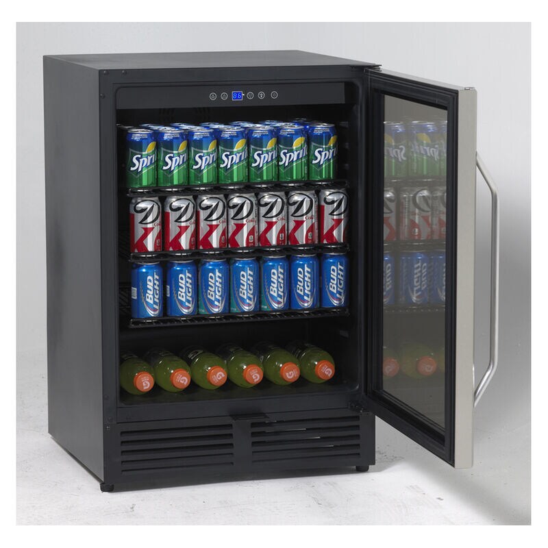 Avanti 24 in. 5.0 cu. ft. Built-In/Freestanding Beverage Center with Adjustable Shelves & Digital Control - Stainless Steel, , hires