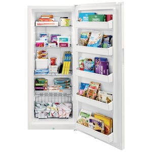 Frigidaire 28 in. 15.5 cu. ft. Garage-Ready Upright Freezer with Adjustable Shelves - White, , hires