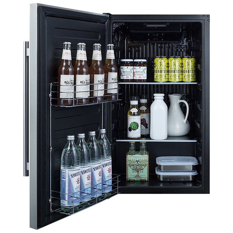 Summit 19 in. 3.1 cu. ft. Left-Hinged ADA Compliant Undercounter Refrigerator - Stainless Steel, , hires