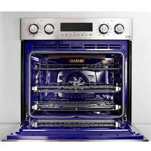 Signature Kitchen Suite 30 in. 4.7 cu. ft. Smart Electric Single Wall Oven with True European Convection - Stainless Steel, , hires