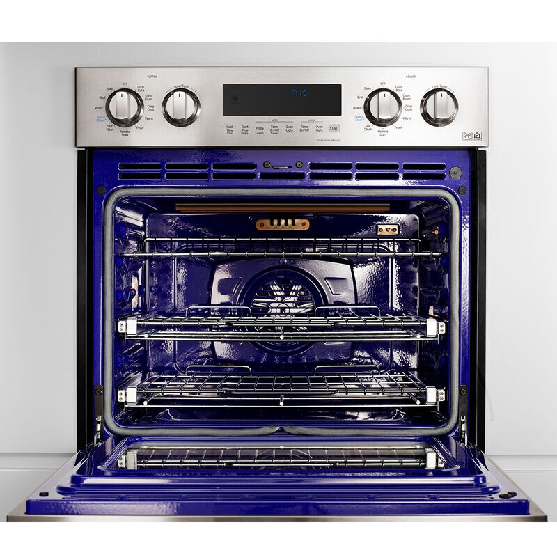 Signature Kitchen Suite 30 in. 4.7 cu. ft. Smart Electric Single Wall Oven with True European Convection - Stainless Steel, , hires