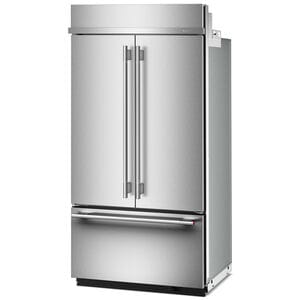 KitchenAid 42 in. 24.2 cu. ft. Built-In Counter Depth French Door Refrigerator with Ice Maker - Stainless Steel with PrintShield Finish, Stainless Steel with PrintShield Finish, hires