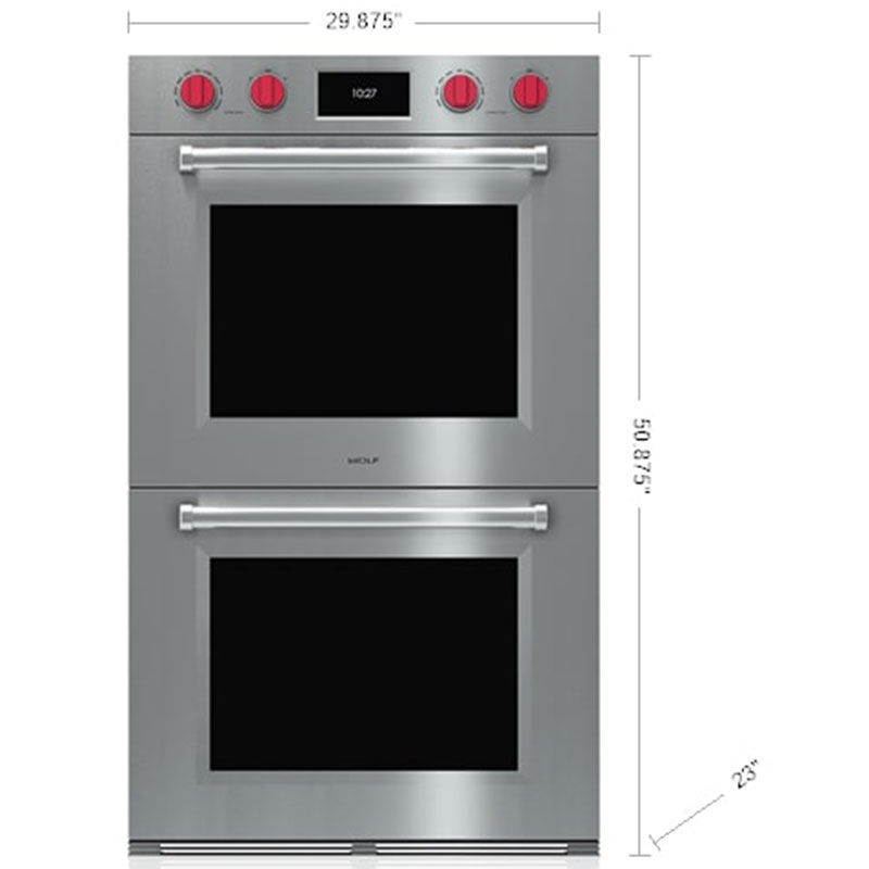 Porque Noticias de última hora jefe Wolf M Series 30 in. 10.2 cu. ft. Electric Smart Double Wall Oven with Dual  Convection & Self Clean - Stainless Steel | P.C. Richard & Son