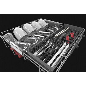 KitchenAid 24 in. Top Control Dishwasher with 44 dBa Sound Level & 3rd-Rack - PrintShield Stainless, Stainless Steel with PrintShield Finish, hires