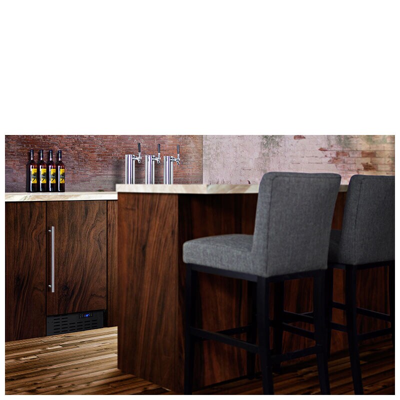 Summit 18 in. 2.7 cu. ft. Built-in Frost Free Compact Upright Freezer with Adjustable Shelves - Custom Panel Ready, , hires