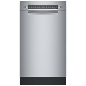 Bosch 800 Series 18 in. Smart Built-In Dishwasher with Front Control, 44 dBA Sound Level, 10 Place Settings, 6 Wash Cycles & Sanitize Cycle - Stainless Steel, , hires