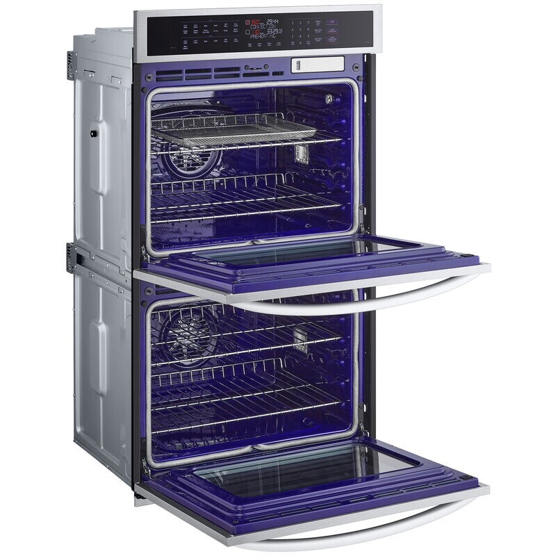 LG 30 in. 9.4 cu. ft. Smart Front Control SteamElectric Double Wall Oven with True European Convection - PrintProof Stainless Steel, , hires
