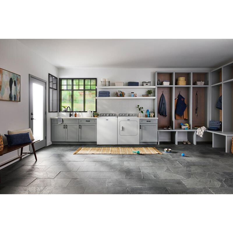 Maytag Pet Pro 29 in. 7.0 cu. ft. Electric Dryer with Sensor Dry & Steam Cycle - White, White, hires