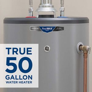 GE RealMax Premium LP Gas 50 Gallon Tall Water Heater with 10-Year Parts Warranty, , hires