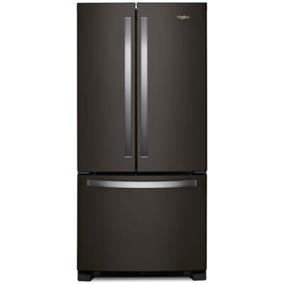 Whirlpool 33 in. 22.1 cu. ft. French Door Refrigerator with Internal Water Dispenser - Black Stainless | WRFF5333PV