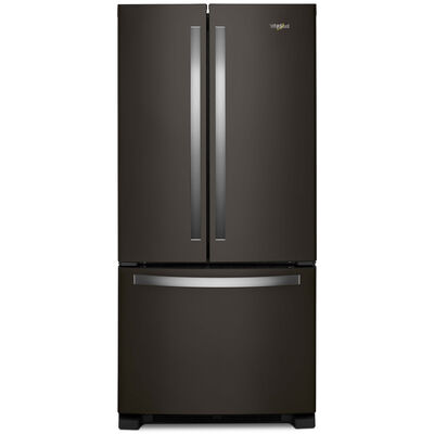 Whirlpool 33 in. 22.0 cu. ft. French Door Refrigerator with Internal Water Dispenser - Black Stainless Steel | WRFF5333PV