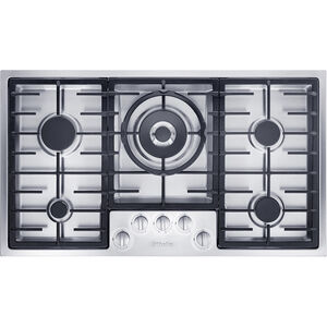 Miele 36 in. 5-Burner Natural Gas Cooktop - Stainless Steel, , hires