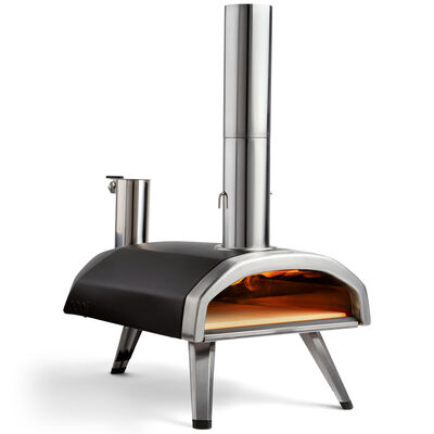 Ooni Fyra 12 Wood Pellet Pizza Oven - Black with Stainless Steel | UU-P0AD00