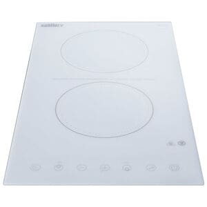 Summit 12 in. 2-Burner Electric Cooktop - White, , hires