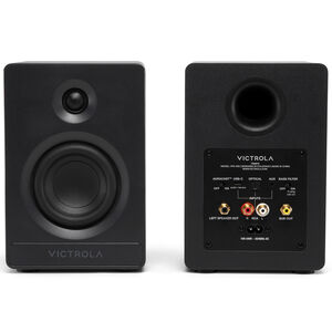 Victrola Tempo Bluetooth Bookshelf Speakers - Black, , hires