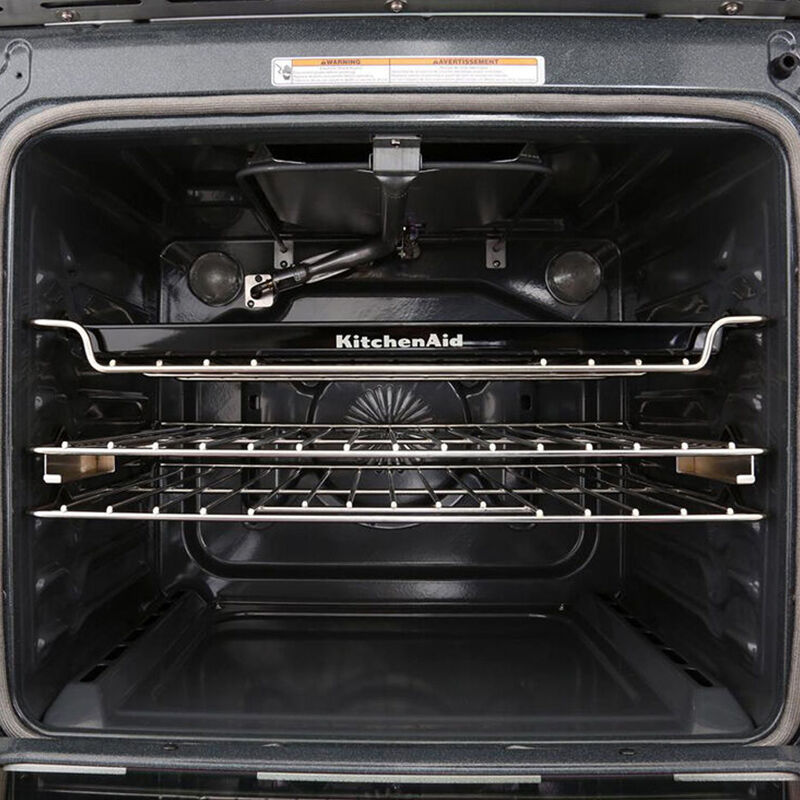 KitchenAid 30 in. 5.8 cu. ft. True European Convection Slide-In Gas Range with 5 Sealed Burners - Stainless Steel, , hires