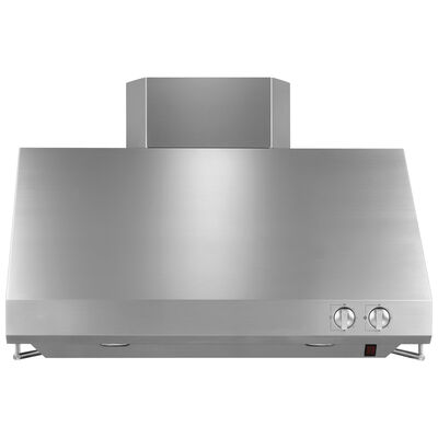 Monogram 36 in. Standard Style Range Hood with 4 Speed Settings, 510 CFM, Ducted Venting & 2 Halogen Lights - Stainless Steel | ZV36SSJSS