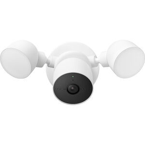 Google Nest Cam with Floodlight Wireless Indoor/Outdoor Security Camera - Snow, , hires