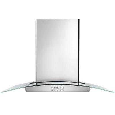 Whirlpool 36 in. Chimney Style Range Hood with 3 Speed Settings, Convertible Venting & LED Light - Stainless Steel | WVW75UC6DS