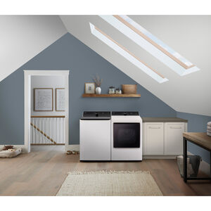 LG 27 in. 7.3 cu. ft. Smart Ventless Electric Dryer with Heat Pump & Sensor Dry - Alpine White, Alpine White, hires