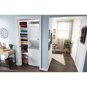 Whirlpool 24 in. Laundry Center with 1.6 cu. ft. Washer with 9 Wash Programs & 3.4 cu. ft. Electric Dryer & 4 Dryer Programs - White, , hires