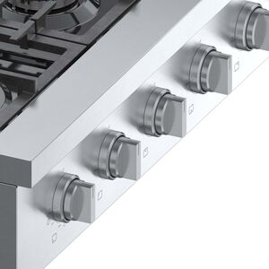 Bosch 800 Series 36 in. 6-Burner Natural Gas Rangetop with Simmer Burner & Power Burner - Stainless Steel, , hires