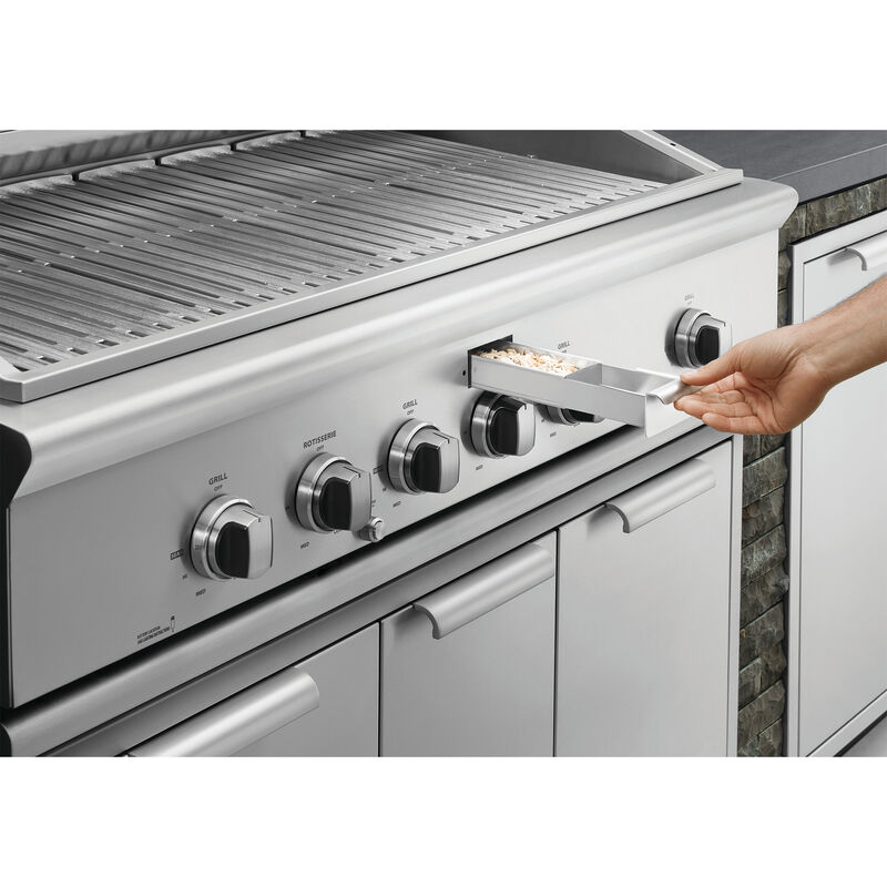 DCS Series 7 48 in. 4-Burner Built-In Natural Gas Grill with Rotisserie & Smoke Box - Stainless Steel, , hires