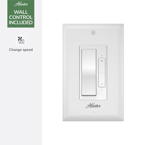 Hunter 60 in. Mosley Energy Star Damp Rated Ceiling Fan and Wall Control - Fresh White, , hires
