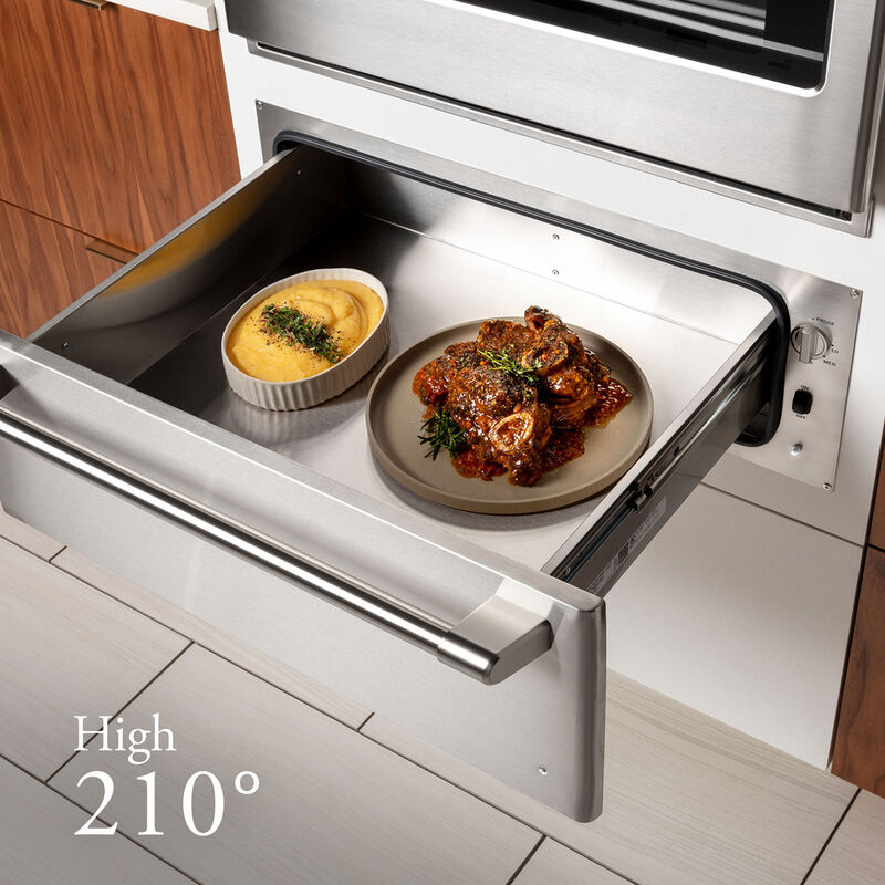 Cafe 30 in. 1.9 cu. ft. Warming Drawer with Humidity Control - Stainless Steel, Stainless Steel, hires