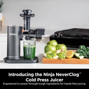 Ninja NEVERCLOG Cold Press Juicer - Machine Gray, , hires