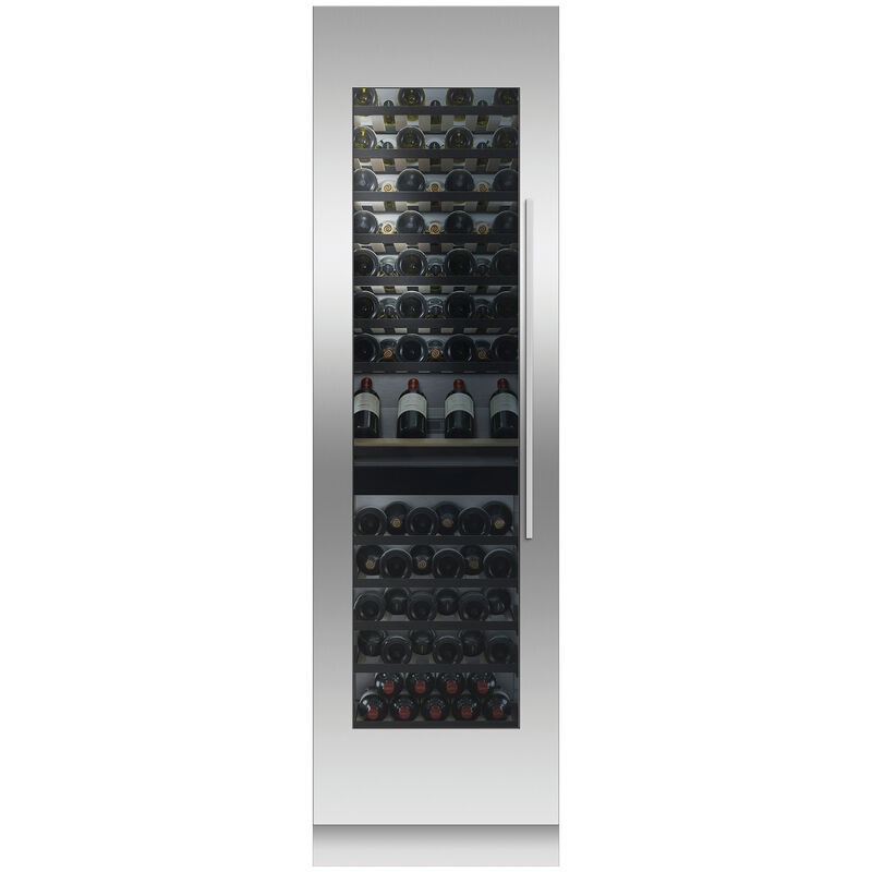 Fisher & Paykel Series 11 Integrated 24 in. Built-In Column Wine Cabinet with Dual Zones & 91 Bottle Capacity Right Hinged - Custom Panel Ready, , hires