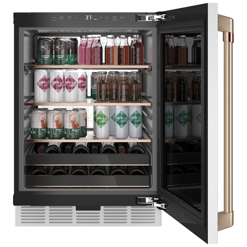 Cafe 24 in. 5.1 cu. ft. Built-In/Freestanding Beverage Center with