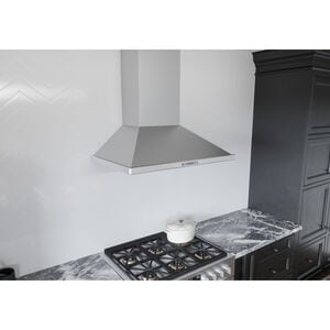 Zephyr 30 in. Smart Convertible Chimney Style Range Hood with 700 CFM, 6 Fan Speeds & 2 LED Lights - Stainless Steel, , hires